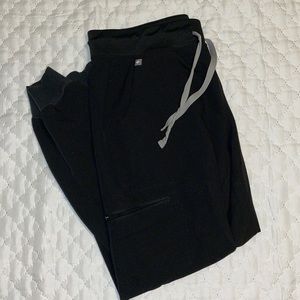 FIGS Zamora Black Jogger Scrub Pants Women’s Size Medium